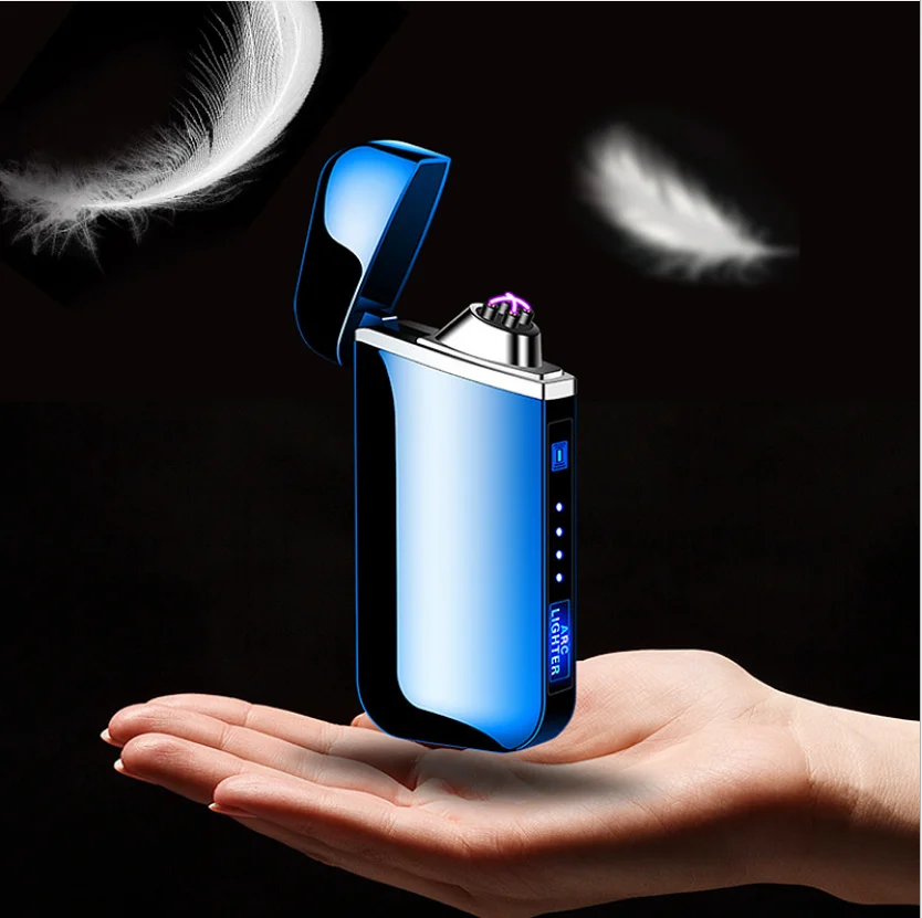 

Best Promotional Cigarette Lighter USB Electronic Lighter With USB Lighter, Black, blue, rainbow, matte silver