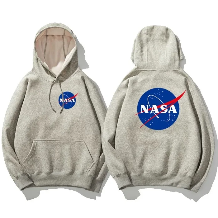 

high fashion blank cropped top nasa hoodie