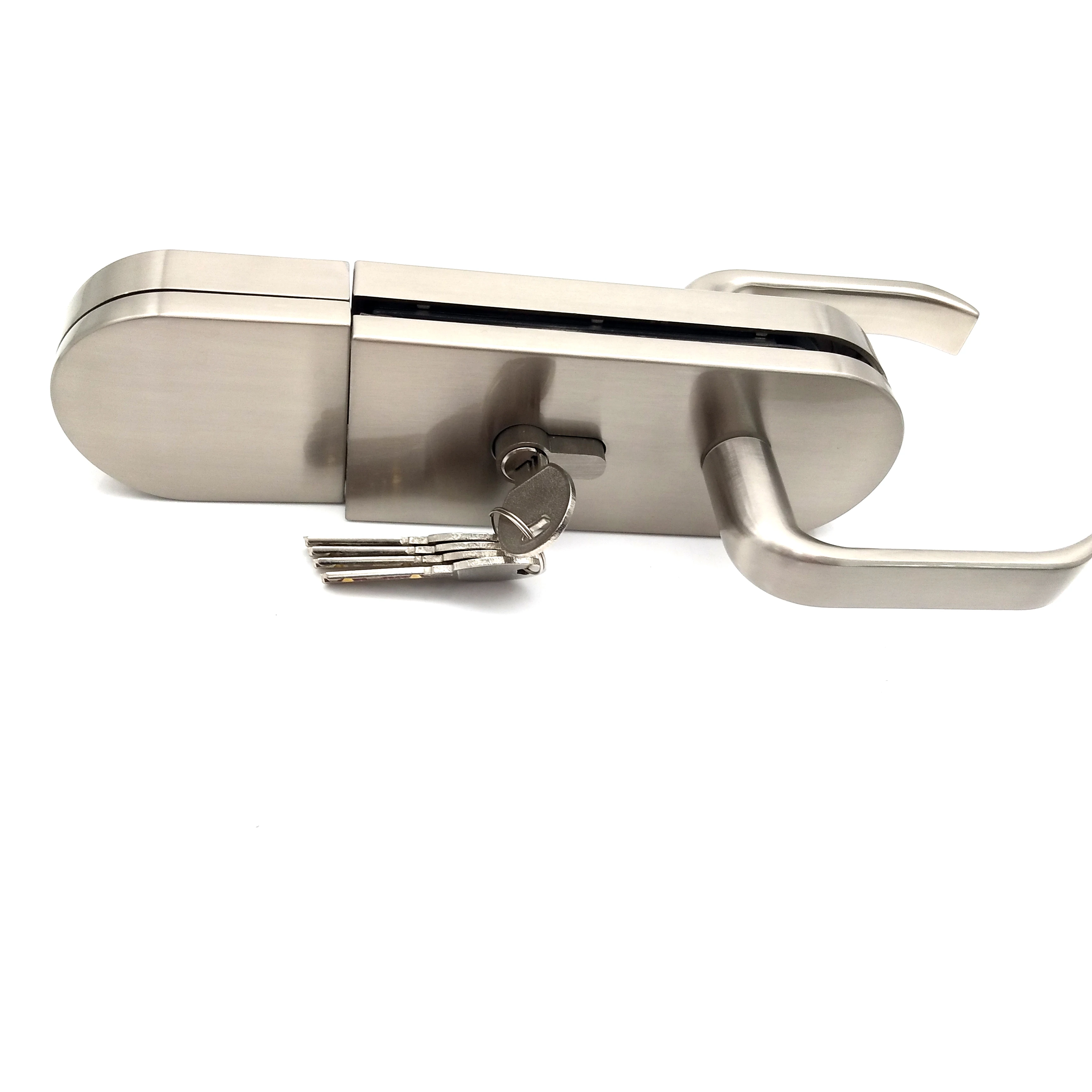 Single Glass Door Handle Lock With Clamp Buy Glass Door Clamp With