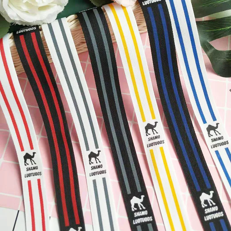 

New cartoon camel herringbone print ribbon garment accessories spot factory direct approval can be customized