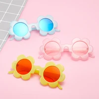 

Hot Selling Custom Logo Baby Flower Sunglasses Colorful Kids Sun Glasses