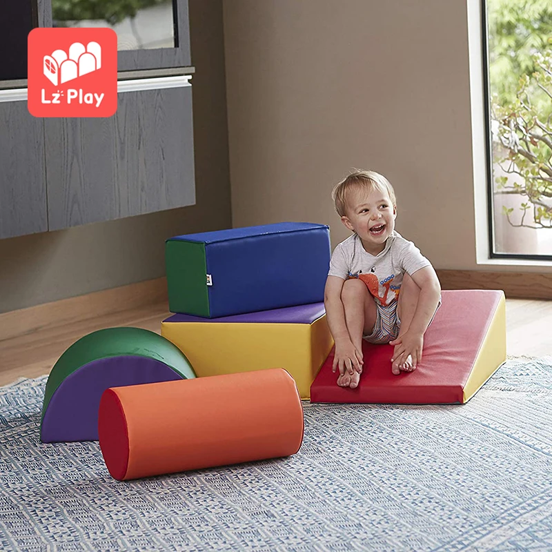 

LZplay wholesale children playground soft indoor climbing play sofa pad park equipment, Customized color