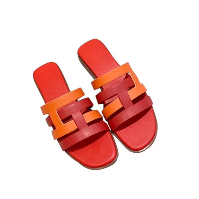 

Sandals sandals flat bottom high quality leather comfortable women's slippers