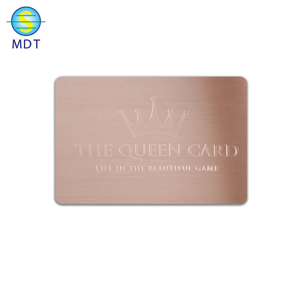 

rose gold Business card metal from wholesale