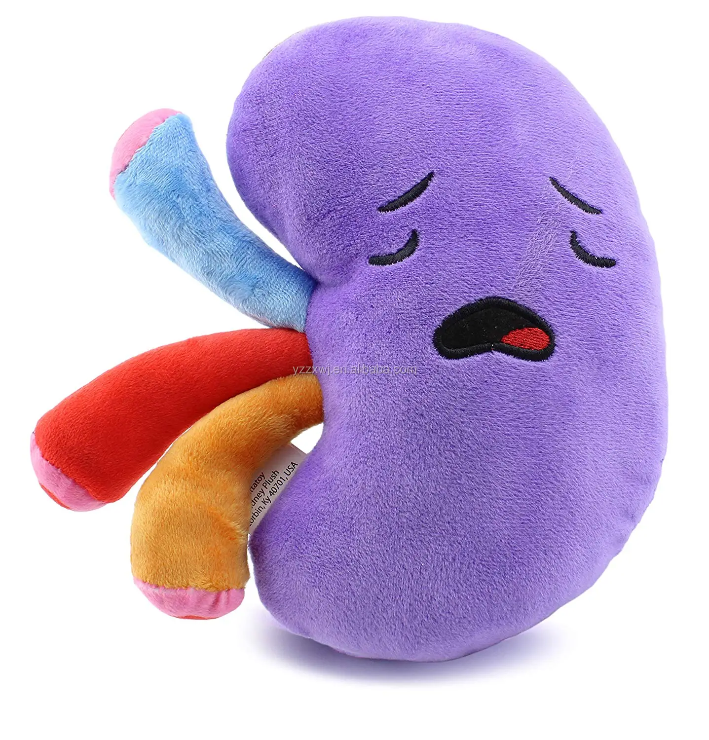 Custom Funny Plush Kindey Toys Smiling Stuffed Body Organ Toy For Get