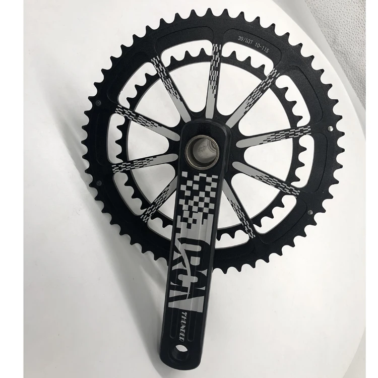 

Road Bike Crankset 34/50T 36/52T 39/53T 152mm 170mm 172.5mm double chainring bicycle chainwheel with bottom bracket hollow, Custom