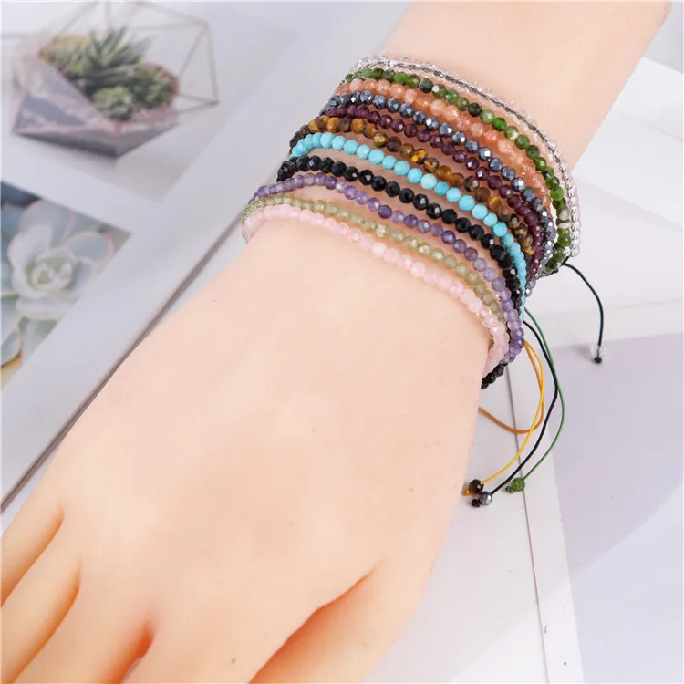 

amazon hot selling 2022 wholesale high quality handmade jewelry crystal faceted bracelet natural stone peridot bracelet, As picture