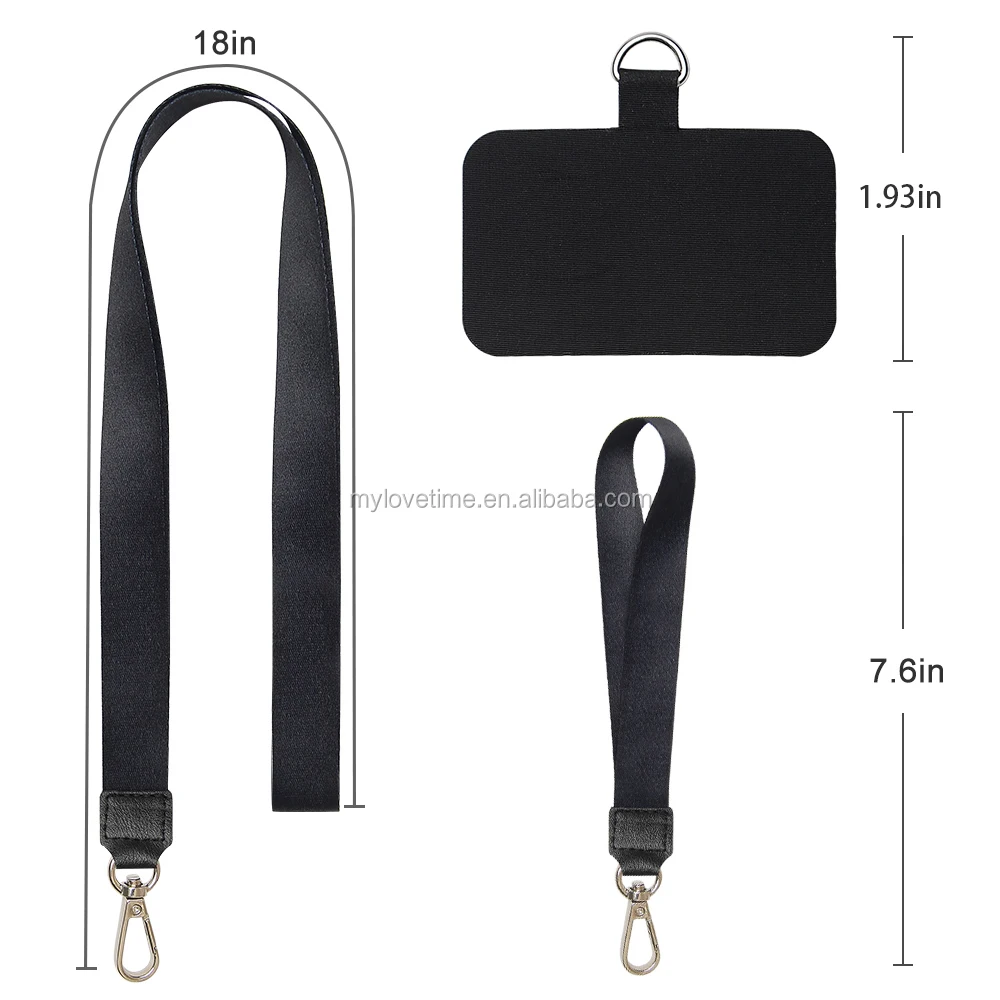 takyu Mobile Phone Lanyard for Keys 2 Pieces Neck Strap and Wrist Tether Lasso 