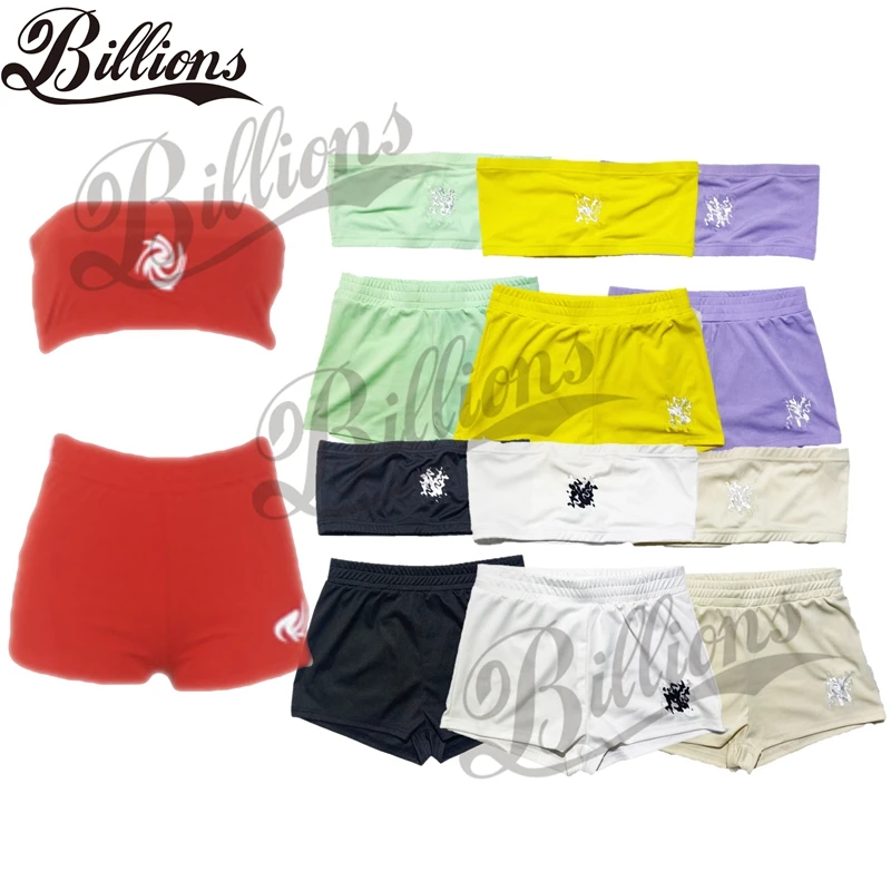 

BL21T1778 2021 Summer Sexy 2 Piece Outfits Chest Wrap Bra Emb Women's Sets With Hollow Out Short NY Yankie 2 Piece Set Women, Picture show