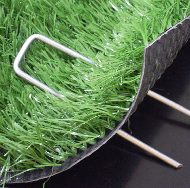 

6 Inch Garden Stakes Galvanized Landscape Staples U-Type Turf Staples for Artificial Grass