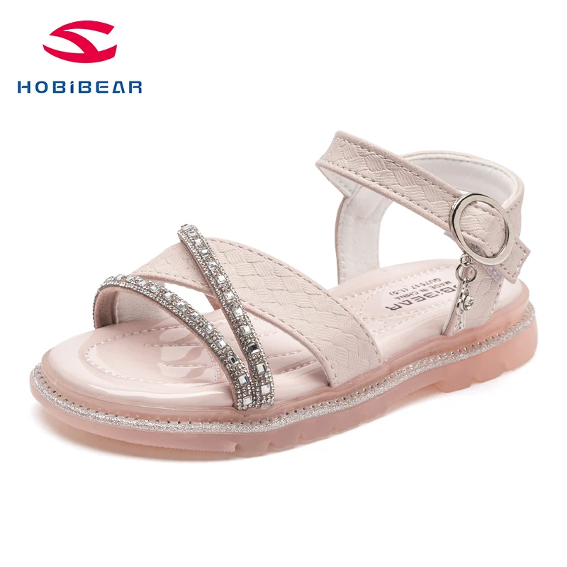 

Hobibear 2021 Fancy Girls Sandals Fashion Sandals Kids Shoes Fansi Stylish Shoes Outdoor New Sandals for Toddler Girls, Pink ,blue