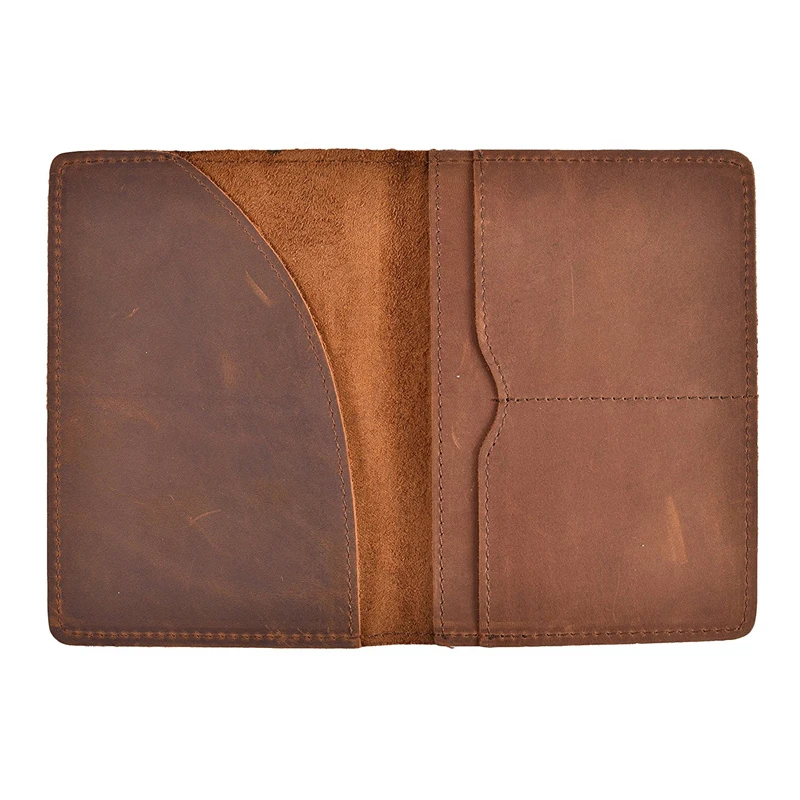 

Cappuccino Factory Custom Personalized crazy horse Leather Passport Cover Holders for Family, Different colors available
