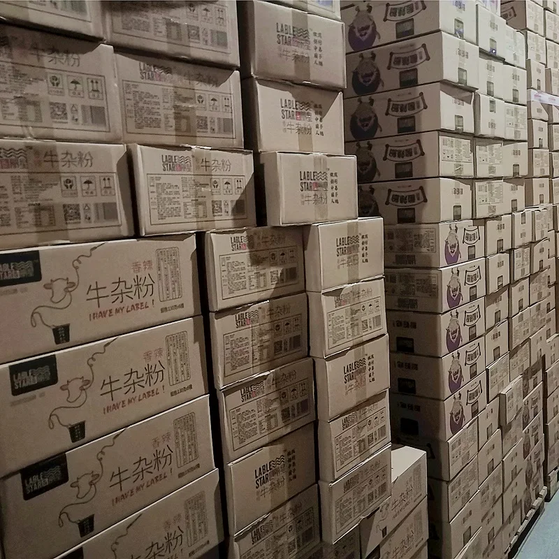 
Six cartons of Lixing hot and sour noodles Chinese vermicelli instant noodles package food sweet potato noodles Chinese food 