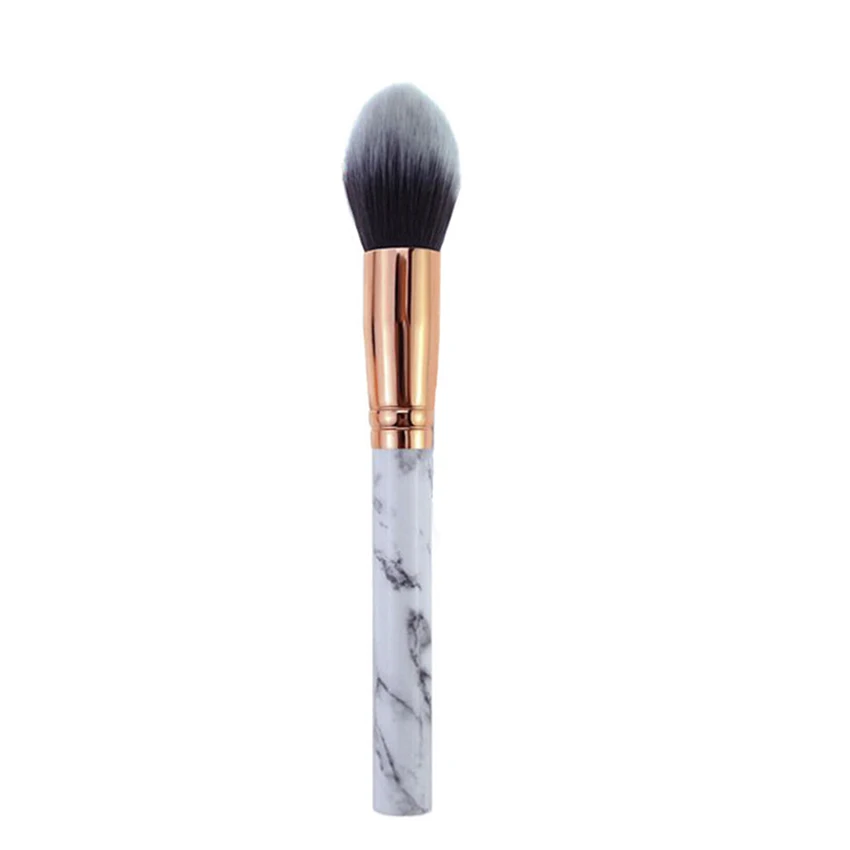 

1pcs mermaid brush set blue high quality makeup brushes with bag, White