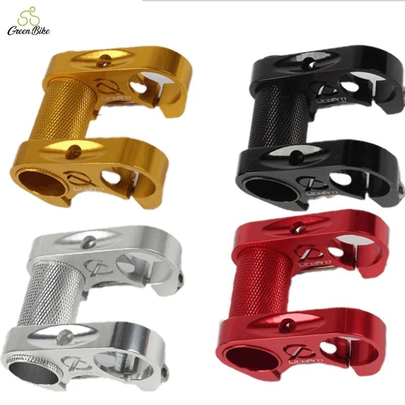 

MTB bicycle Aluminum allpy Bicycle Road Bike Double Stem folding bike  bike parts Handlebar stem, Black/red/silver/gold