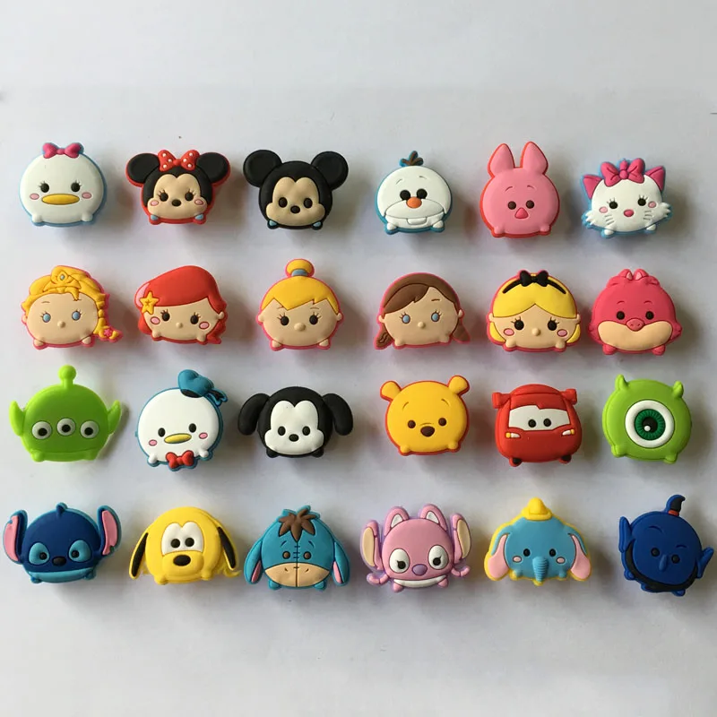 

100pcs/lot custom cartoon line PVC rubber shoe charms Baby Accessories Jibz for Clogs Croc buttons