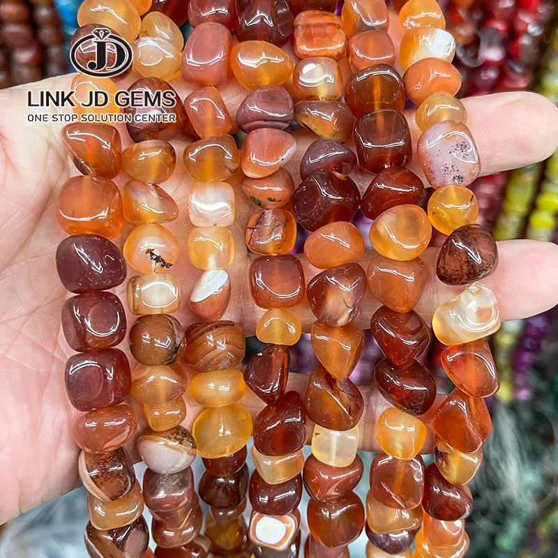 

Factory Price 10-14mm Natural Agate Irregular Shape Beads Dyed Agate Beads For Decorative DIY Jewelry