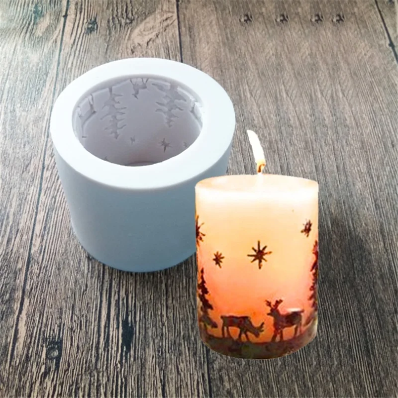 

Amazon Hot Sale Star Deer Candle Soap Resin Molds,TOYS0535, Transparent white