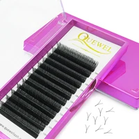 

Quewel Y Shape Eyelashes Extension Double Tip Y Style Easily Grafting Volume Fans Private Label Y Shape Eyelash