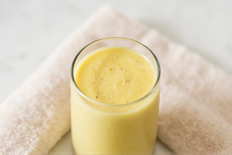 Three different ginger smoothie variations in glass containers showing different color combinations for various health purposes