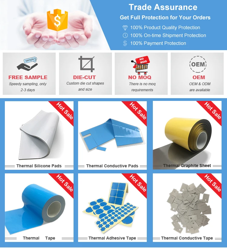 CPU laptop cooling pads thermal silicone conductive gap pads