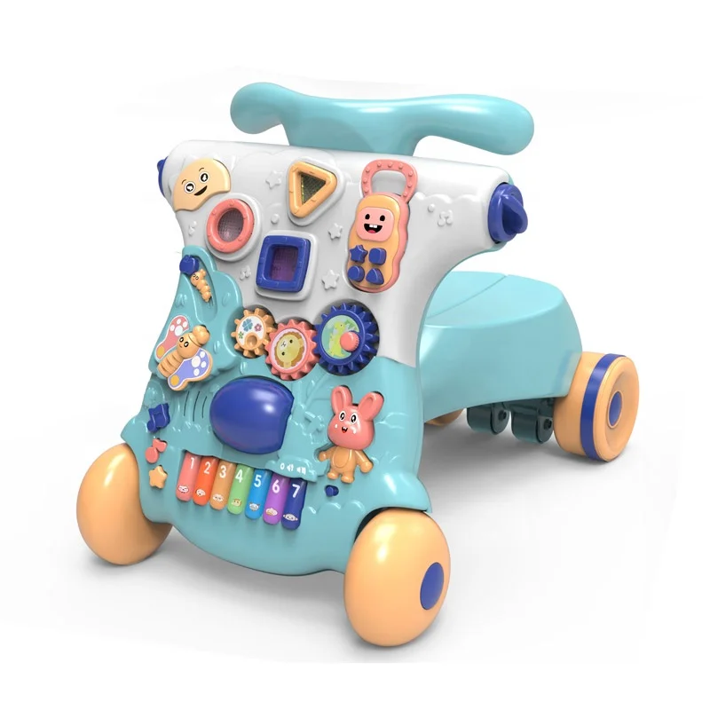 

Battery operated educational ECO-freindly safety baby walkers stroller multifunction with light and music