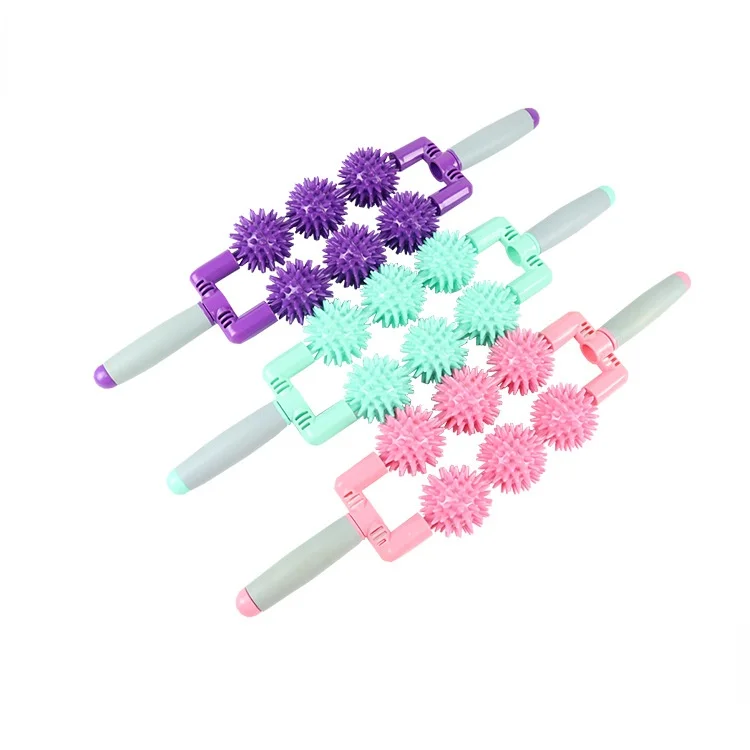 

Spiny Hedgehog Ball Muscle Massage Sports Roller Yoga Mace Massager Relaxing Fascia Stick