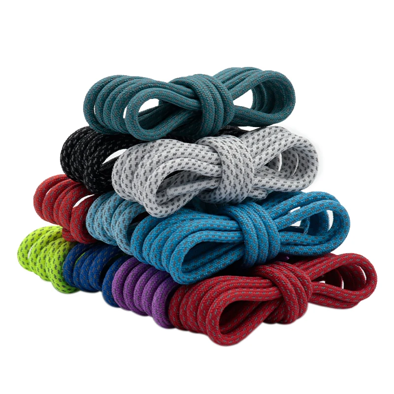 

Weiou Custom Round Polyester Reflective Shoelaces 3M Reflective Shoe laces yeezy shoelace, 9 colors