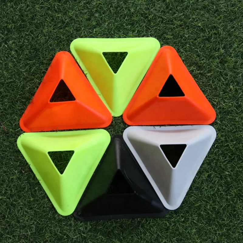 

RS0070 Field Marker Triangle Soccer Football Training Cones for Speed Agility Training, Mixed color