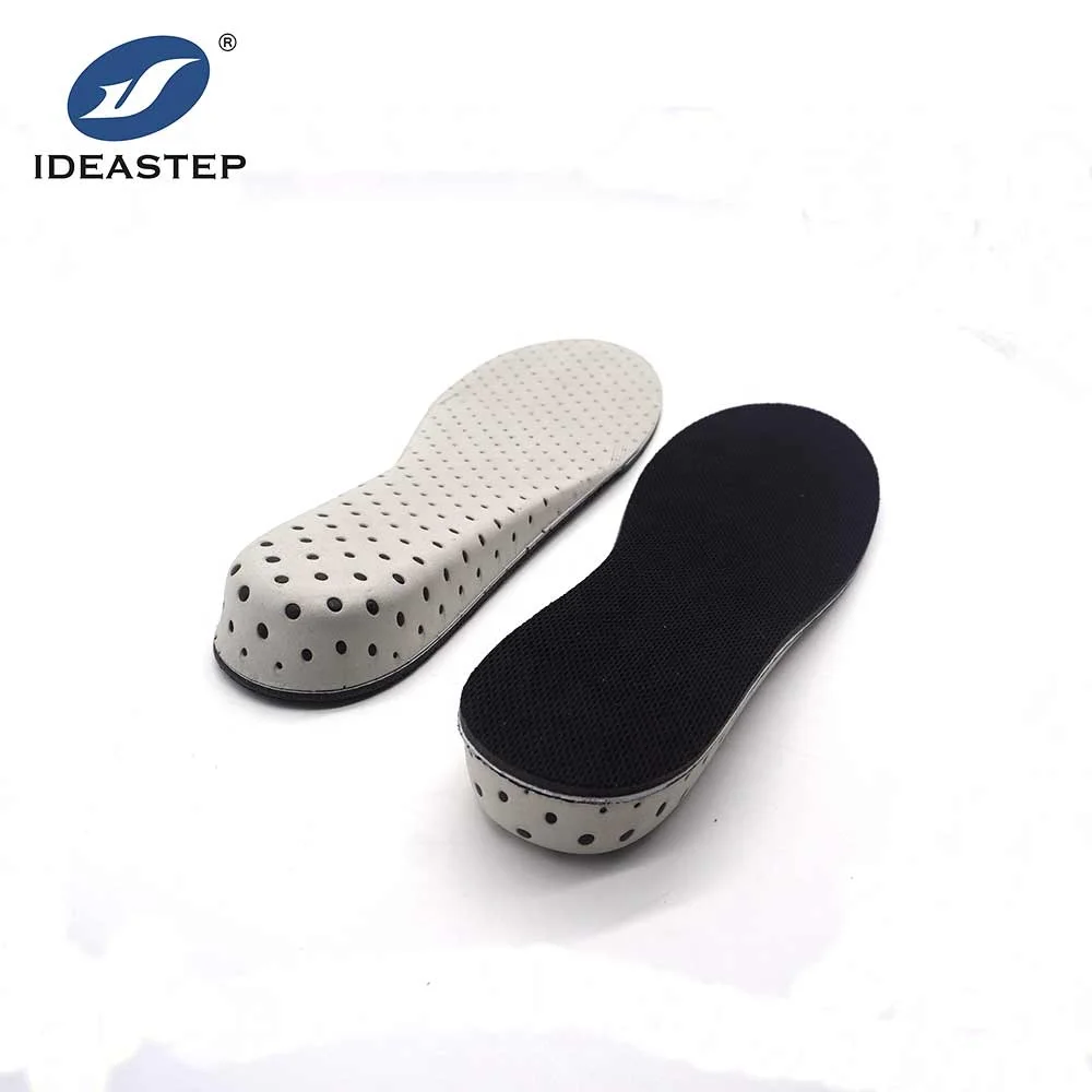 

Ideastep Durable Sponge-like EVA Cushioning Full Length Heel Lifts 2cm 3cm 4cm Invisible Height Increase Insoles For Shoes, Black and grey