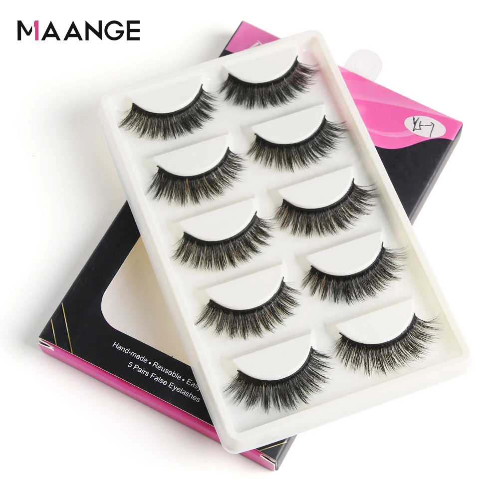 

New 3/4/5 pairs natural false eyelashes fake lashes 3d mink lashes long makeup eyelash extension mink eyelashes for beauty