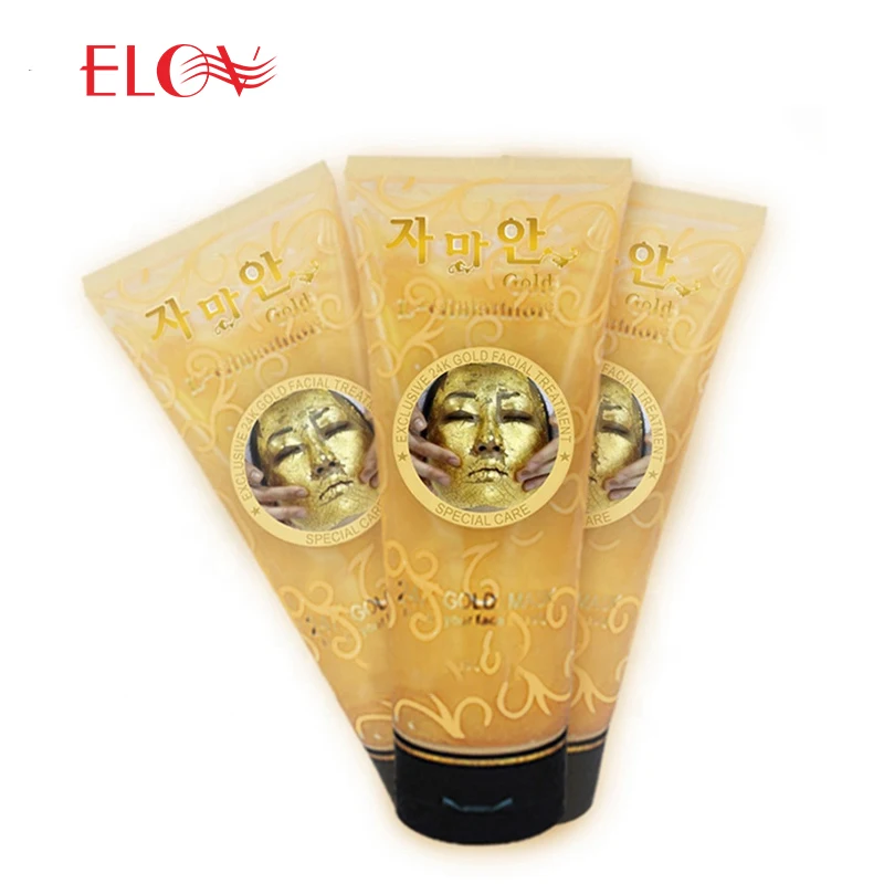 

Private label 24k gold facial mask for anti aging Gel Mask, Gold/silver