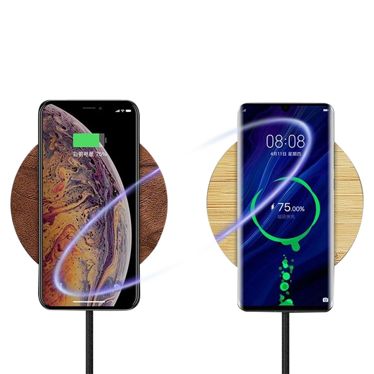 

Eco-Friendly Wooden Charger New Styles Promotion Gift Phone Holder Android Qi Fast Charging Portatle Wholesale Wireless Charger