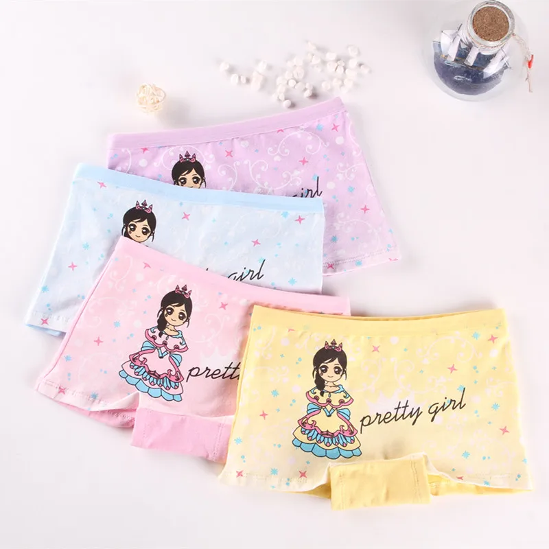 

New Design Girl Panties Cotton Soft Children Girl Underwear Baby Kids Boxer, Mix color