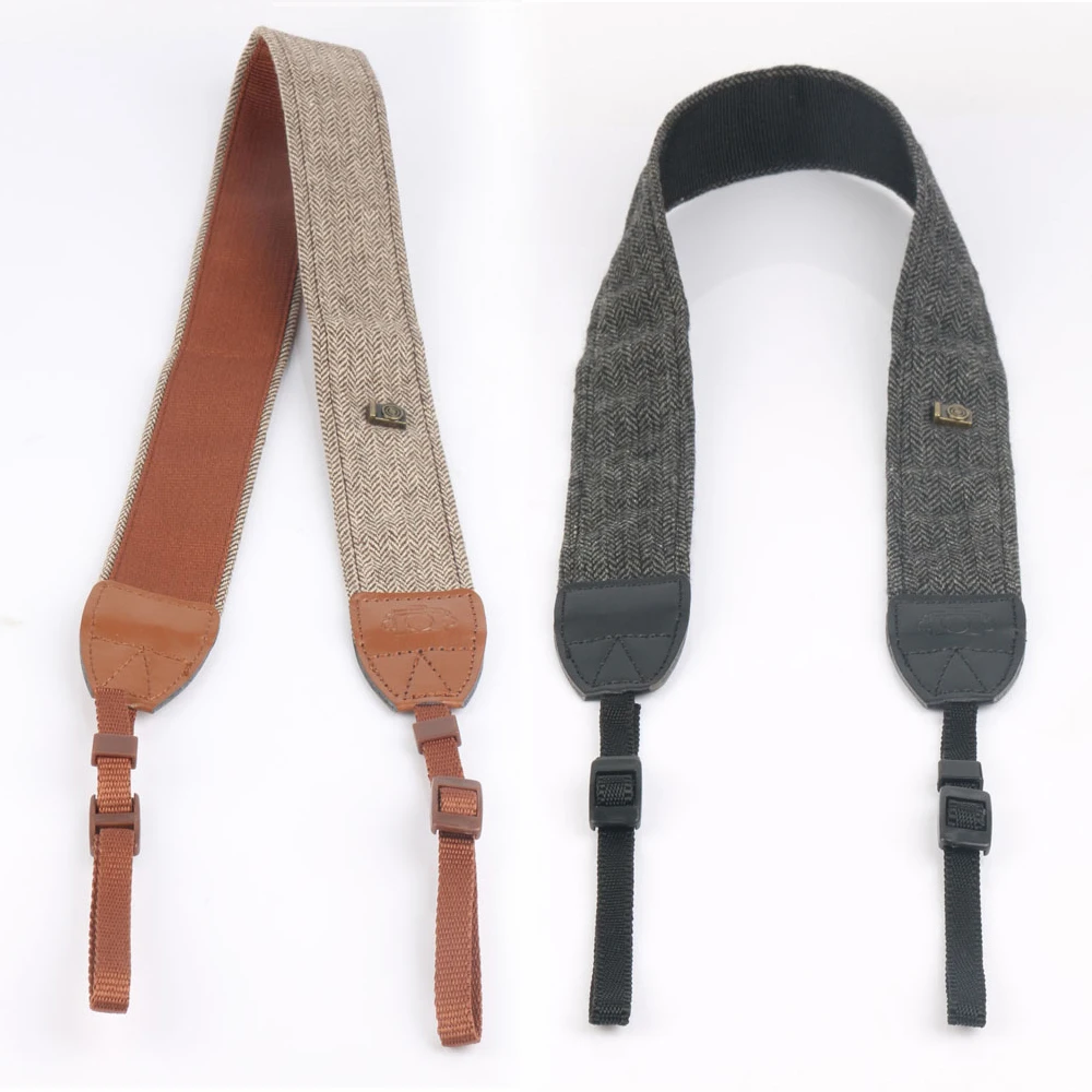 

camera shoulder strap the Retro Style strap neckband neck strap for SLR cameras and some micro-single cameras, Brown/gray