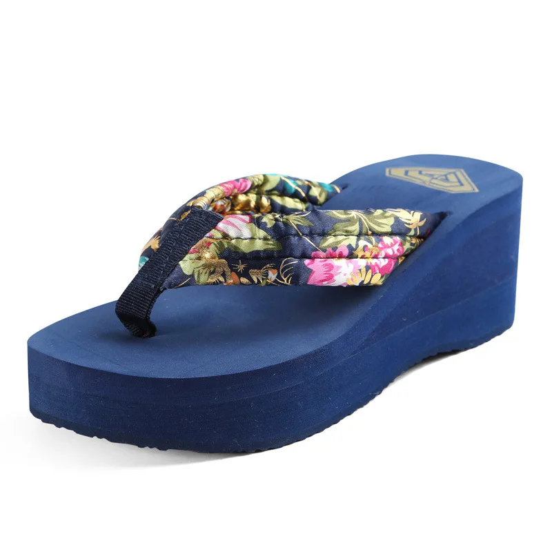 

Casual Thick soled beach women flip flops outdoor ladies slippers, As photos