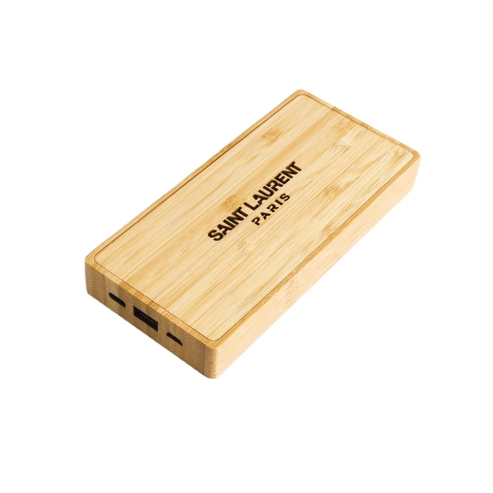 

wholesales mobile phone universal ECO bamboo friendly custom led logo solar power bank 10000mah fast charging