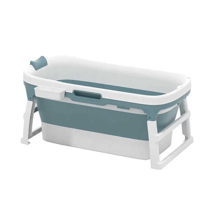 
indoor plastic PP freestanding portable foldable bathtub for adult in 2020 
