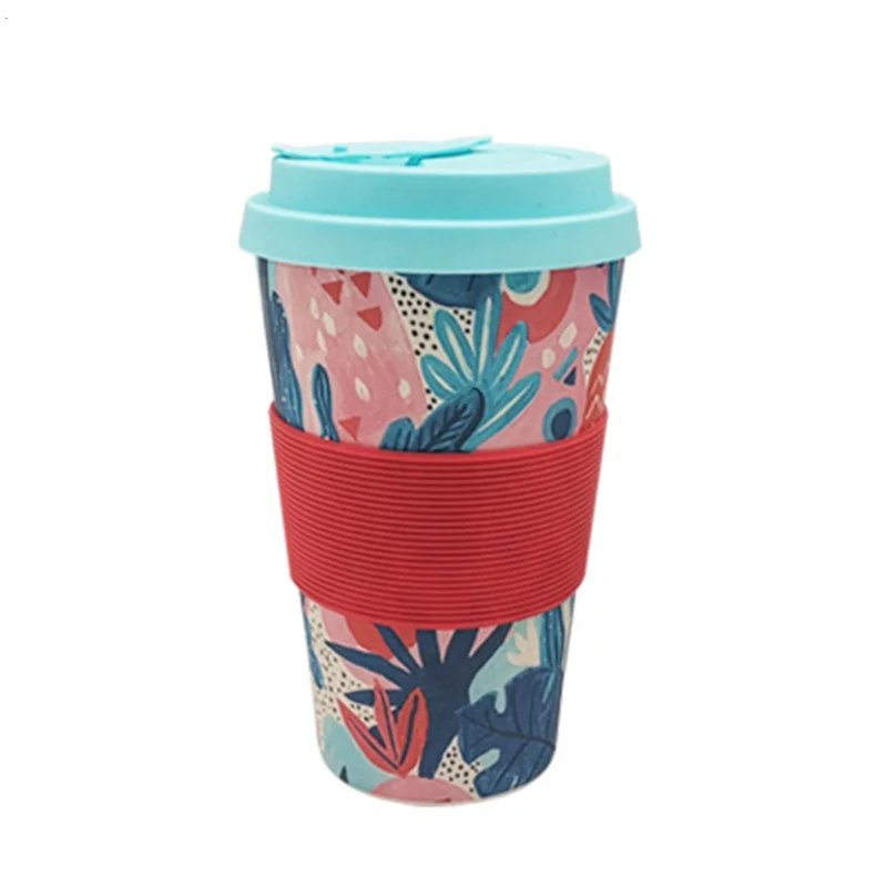 

Eco-friendly bamboo fiber coffee cup, Customized colors acceptable