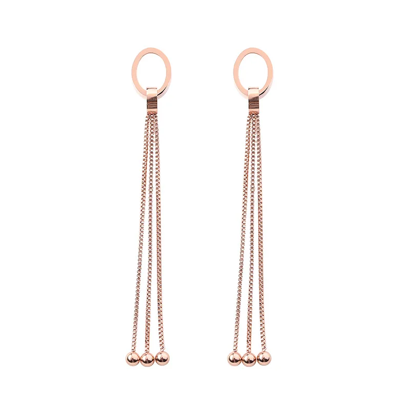 

2021 Fashion Ladies Bellona OEM Boucles D'Oreilles Korean Long Tassels Pearl Drop Earrings, Picture shown