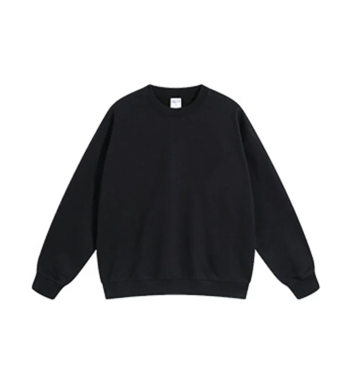 Hip Hop Custom Logo Printed Sweatshirt Men Oversized Cotton French Terry Heavyweight Quality Oversized Casual Unisex Crew Neck