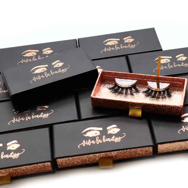 

Dramatic 25mm 5d mink eyelash vendor customized rectangle 3d mink lashes packaging boxes, Natural black