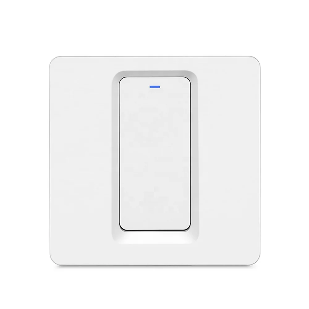 
Amazon Alexa Voice Control EU Standard Wall Smart Light Wifi Switch Press Button 1 Gang Smart Touch Wi-fi Wireless Power Switch 