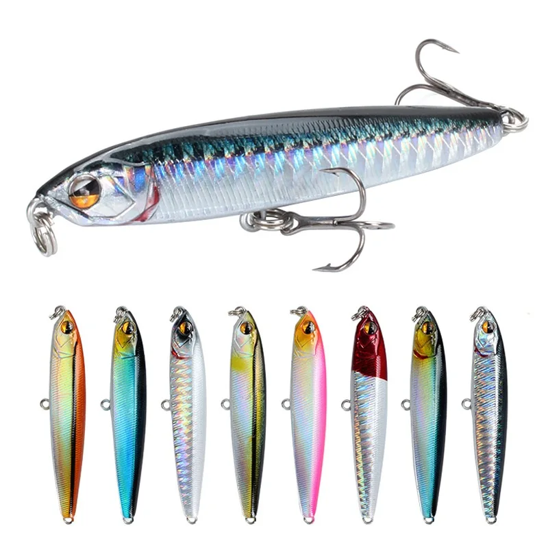 

Pencil Sinking Fishing Lure Weights 14g-18g Bass Fishing Tackle Fishing Accessories Saltwater Lures Fish Bait Trolling Lure, 8 color