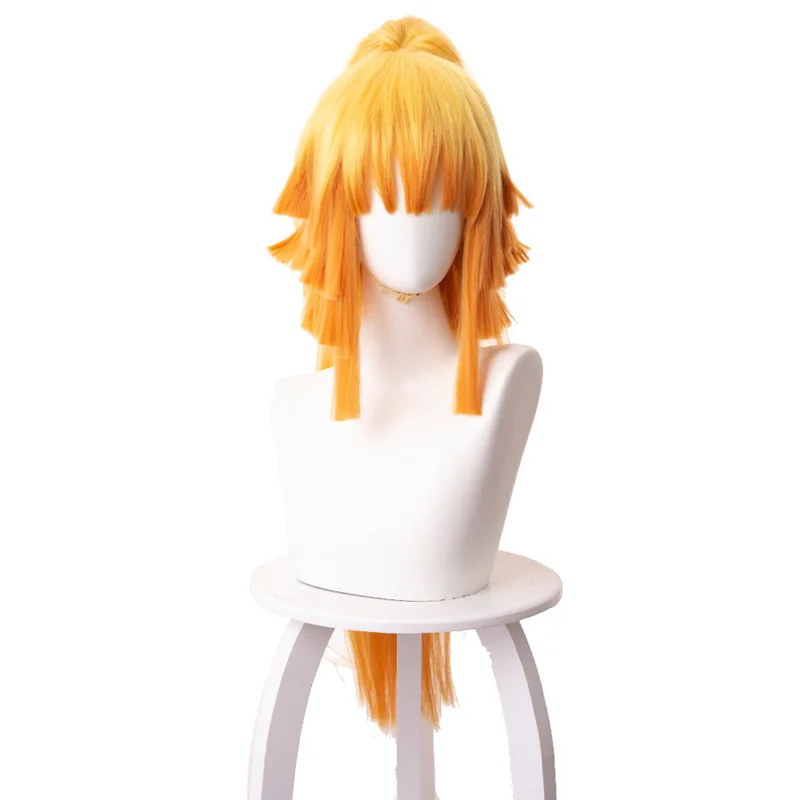 

Yellow Gradient Long Ponytail Anime Comic Exhibition Cosplay Hair High Temperature Silk COS Wigs