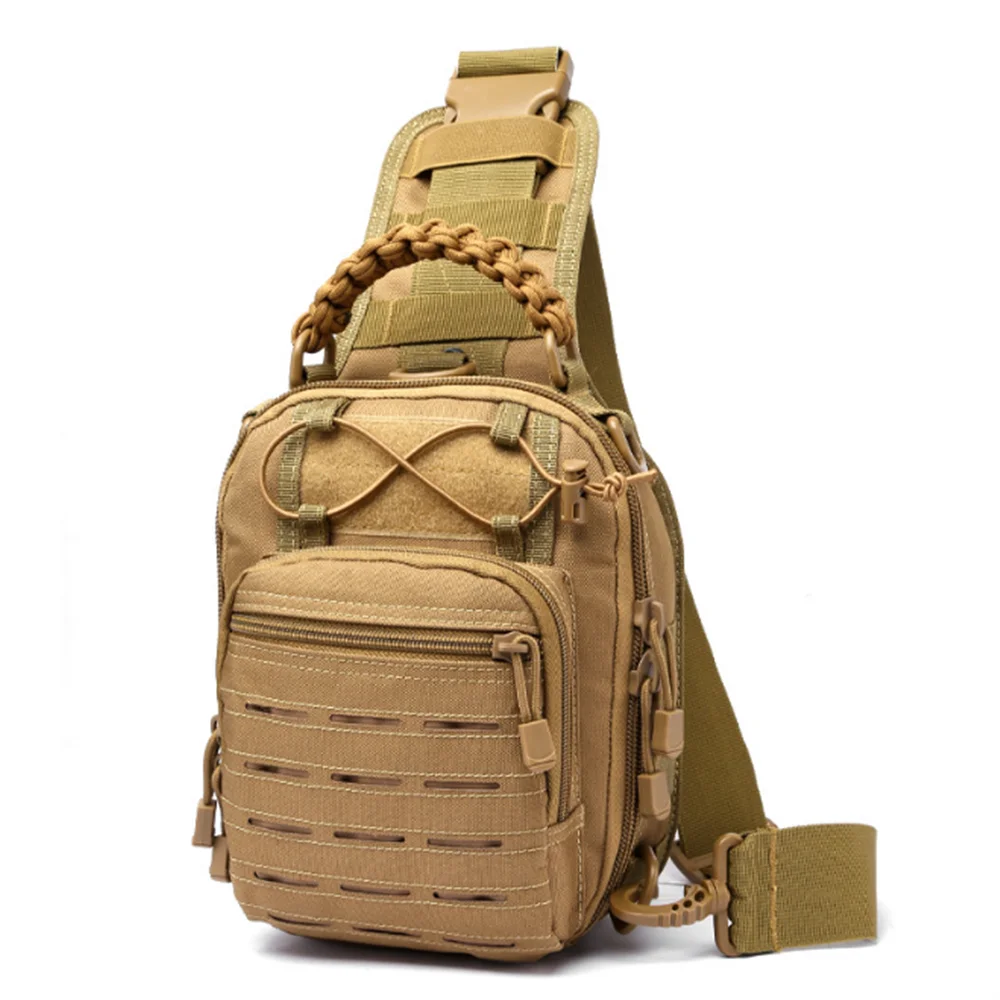 

Tactical Army Shoulder Bag Men Sling Crossbody Molle Bags Multicam Camouflage Camping Fishing Chest Pack, Customized color