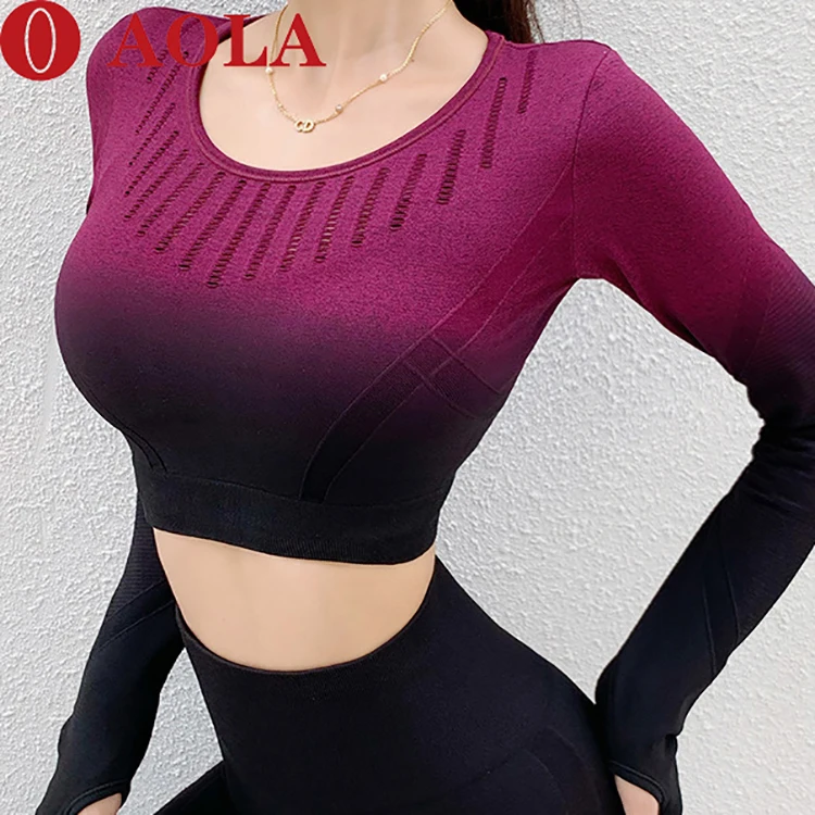 

AOLA 2020 Ladies Tops Latest Design Girl shalter gym top