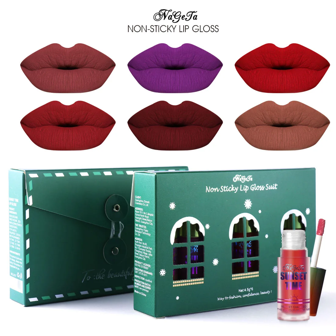 

High Quality Christmas Makeup Lip Gloss Set