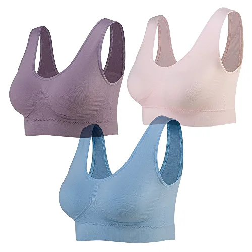 Light support, seamless craftsmanship, removable bra pads sports bra