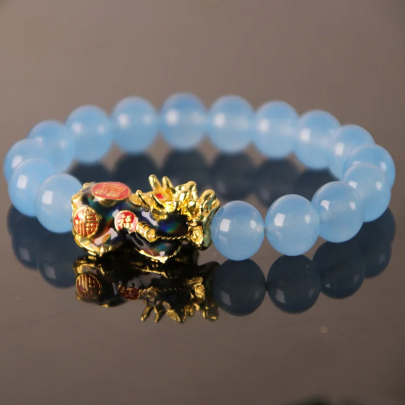 

Feng shui hand carved mantra beads Night bracelet for men